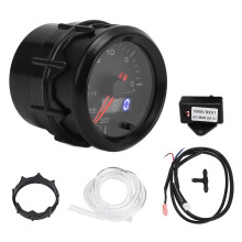 52mm Vacuum Gauge DC Pointer Digital Display 0 to 30 IN.HG Automotive Vacuum Meter Kit for All DC12V Vehicles