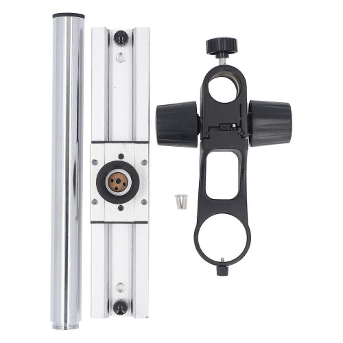 Microscope Slide Rail Track Stand 300mm Long Column Universal Adjustable Microscope Stand for Camera