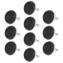 10 Pcs Shop Leveler Feet Black Metal for Easy Adjustment on Furniture