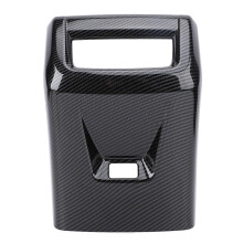 Rear Air Vent Outlet Cover Carbon Fiber Pattern Adhesive Rear Air Condition Vent Cover Trim Car Decoration Replacement for Isuzu D-Max