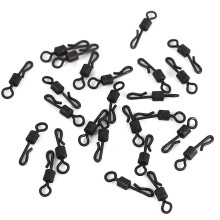 25pcs Q shaped Quick Change Swivels Size Fishing Tackle Accessory For Outdoor Fishing