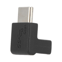 Verticale elleboogadapter Type-C mannelijk naar vrouwelijk USB 3.1 draagbare converter voor telefoons, tablets en notebooks