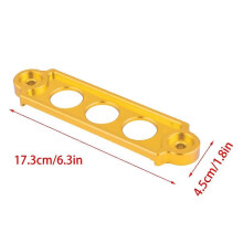 Car Racing Battery Tie Down Hold Bracket Lock Anodized for HONDA CIVIC / CRX 1988-2000 (Silver)