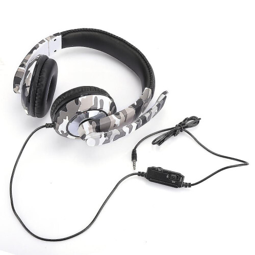 Headset für Handy- und Computerspiele (PS4) – Weiß-Camouflage