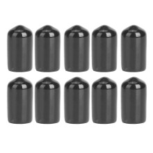 10 Stück robuste Gummispitzen-Schutzhüllen für Billard- und Poolqueues, kleine Queueköpfe, 10 mm