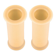 Pair of 1inch 25mm/ 1.1inch 28mm Universal Motorcycle Vintage TPU Handle Handlebar Grip White