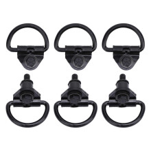 6 Pcs Cargo D Hooks Steel Black Rustproof Coating BK21V550A74AD for Transit 150 250 350 2015 to 2024 Cargo Van