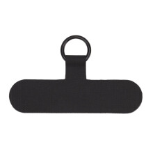 Universelles Handy-Lanyard-Patch aus Nylon, Handy-Aufhängeseil mit Lasche, schwarz