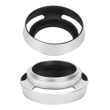 2 Stück Gegenlichtblenden aus Aluminiumlegierung, 40,5 mm, für Leica-Kameras, Silber