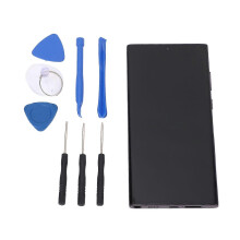 Phone Screen Replacement for Galaxy S22 Ultra 5G SM?S908U Touch Screen Digitizer Assembly with Frame Fingerprint Support