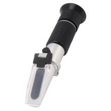Milk Meter Refractometer 0 to 20 Percent Handheld Refractometer with Auto Temp Compensation for Protein Moisture Test