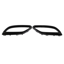 1 Paar Auspuffblenden 1184920200 Links Rechts Ersatz für Mercedes-Benz CLA-Klasse C118 AMG-Line 2020 bis 2024, Schwarz glänzend, Night-Paket
