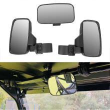 2 stuks zwarte mini ovale achteruitkijkspiegels voor motorfietsen, geschikt voor Honda Shadow 600/750/1100 ACE