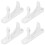 Front Load Washer Door Latch Replacement Plastic Rectangular Striker For Home Use 4Pcs 6
