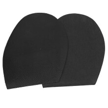 1 pair Shoes Repair Rubber Soles Wear resistant Rubber Heels Anti Slip Outsoles (Black)