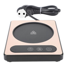 Coffee Cup Heater 36W Touch Control 12h Timing Smart Coffee Mug Heater for Coffee Beverage Milk Tea Hot Chocolate Gold EU Plug 220V
