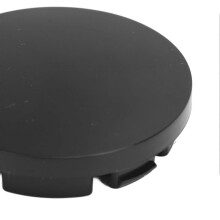 64 mm 4er-Packung Radnabenkappen, rostfrei, schwarz, universell für Fahrzeuge