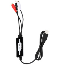 Hochwertige Stereo-Aufnahmekarte mit USB-Anschluss und 3,5-mm-Klinkenbuchse