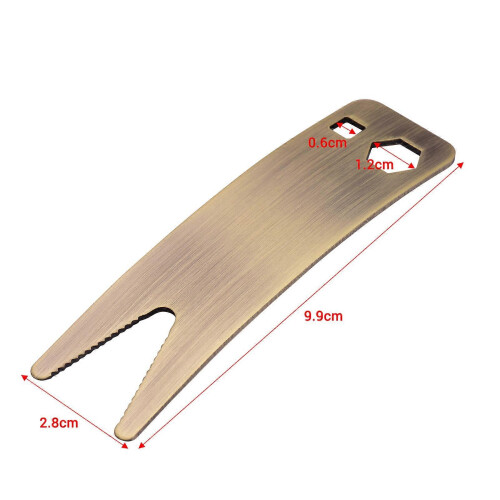 Multifunctional Guitar Spanner Wrench Guitar Maintenance Tool With 1 Square Hole 1 Hexagonal Hole 1