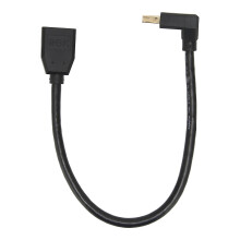 Displayport Male to Displayport Female Support 8K At 60HZ 4K At 144HZ 0.3meter 90?? Elbow Displayport 1.4 Cable for DVD
