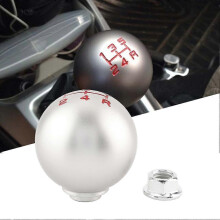 Car Manual Aluminum Gear Stick Ball Shift Knob Shifter Lever Head 6 Speed