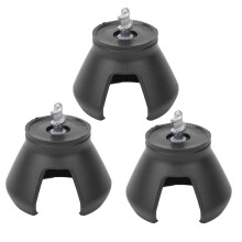 3-teiliges Golfball-Aufnahmewerkzeug mit 3 Zinken, Saugnapf-Aufheber, Zubehör für Golf-Puttergriffe