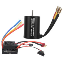 Waterdichte 3650 4500KV borstelloze motor 60A borstelloze ESC combiset voor 1/8 1/10 RC auto