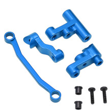RC Steering Assembly Aluminum Alloy Replacement Exquisite Upgrade Parts for Traxxas LaTrax Teton 1/18 RC Car Blue