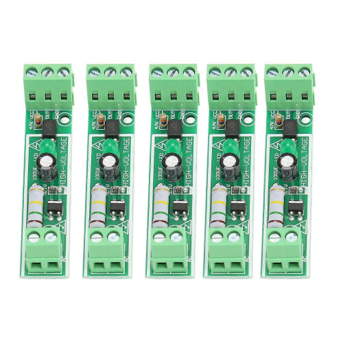5PCS 1 Channel Optocoupler Isolation Module 220V AC Voltage Detection Board Support PLC