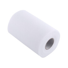 Tule rollen van 15 cm breed x 100 yard (ca. 93 m) lang, zacht en knutselachtig, voor bruiloften, festivals (wit)