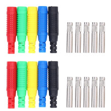 10er-Set Bananenstecker, starke Verbindung, gute elektrische Leitfähigkeit, Laternen-Bananenbuchse für Elektronik und Computer