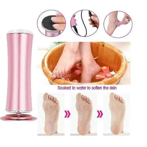 (gold) Electric Foot Callus Remover with 60PCS Sanding Discs, USB Pedicure Tools 1