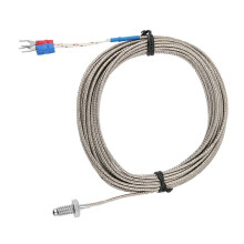 5 meter lange M6 BSW-schroefdraad temperatuurmeetsonde K-type thermokoppelkabel