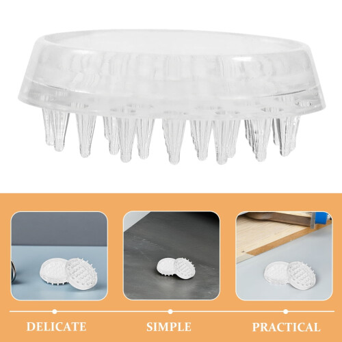 Cuscinetti antiscivolo rotondi con dentini per mobili, 12 pezzi 2