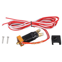 2-in-1-uit hotend kit, 2-kleurige metalen 12V 3D-printer extruder met siliconen beschermkap en schroeven voor Ender 3 en CR10S Pro 12V