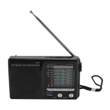 Portable Multi Band Radio FM MW SW Multifunction Built in Bluetooth Chip Portable Mini Elderly Emergency Radio with Antenna