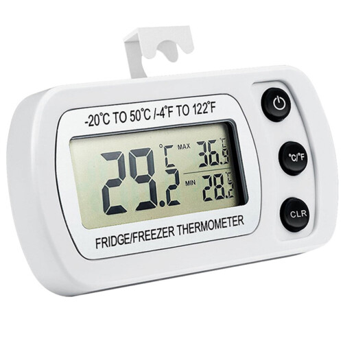 Cordless Digital Thermometer for Freezer and Fridge with 2