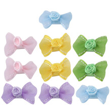 Set van 10 schattige haarclips met strikjes voor huisdieren, haaraccessoires voor katten en honden.