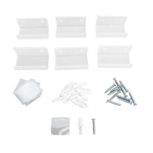 6er-Set Wandregale aus transparentem Acryl für Schallplatten und CDs – schwebende Wandregale für Badezimmer, Schlafzimmer, Wohnzimmer und Küche