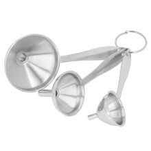 3-teiliges Set kleiner Trichter aus Edelstahl, multifunktional, zum Abfüllen von ätherischen Ölen und Flüssigkeiten