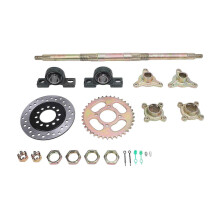 Go Kart Rear Axle Kit 24 Inch Heavy Duty Sprocket Brake Disc Base Rear Axle Assembly Set for 50 to 150CC DIY Rebuilt ATVs Quads and Drift Trikes
