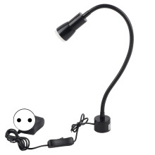 5W LED Sewing Machine Light Flexible Gooseneck Work Lamp with Magnetic Base for LatheEU Plug 110-220V