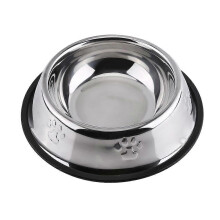 Voer- en waterbak met antislipbodem voor honden, puppy's, katten en andere huisdieren (21,5 cm)