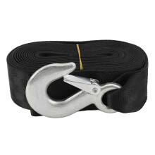 Zware lierband met haak, draagvermogen 3500 lb (ca. 1588 kg), lierband voor boottrailer, sleepkabel voor auto, sleepboot, SUV, jetski