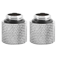 2pcs Water Cooling G1/4 Male to Female Extender Fitting Adapter Screw Seat (15mm)