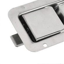 Deurgreep met grendel, 140x90 mm, 304 roestvrij staal, deurslotknop, nachtslot voor campers, vrachtwagens, trailers en caravans.