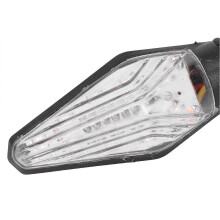 Motorfiets LED-spotlight met dubbele lichtkleuren (grootlicht en dimlicht), superheldere waterdichte lamp, 12-36V