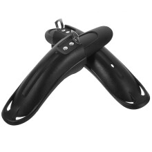 Black Kids Bike Mudguard Set for Front and Rear Quick Release Cycling Accessories for Mountain Bikes Easy to Install Flexible