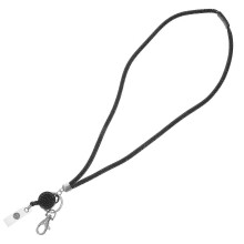 Badgekoorden, professionele halsketting met koord voor kantoorgebruik, zwart, 49x3x2 cm, multifunctioneel, 1 set