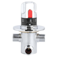 1pc Brass Thermostatic Hot/Cold Water Mixing Temperature Control Valve for Home Water Heater